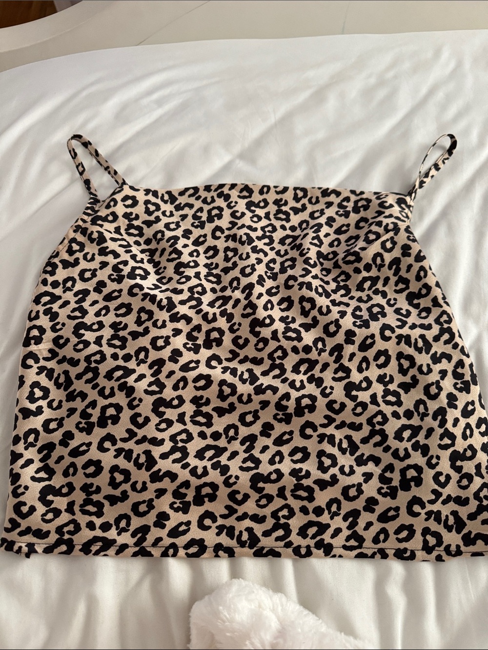 Forever 21 Leopard Print Spaghetti Strap Cami - Tan/Black